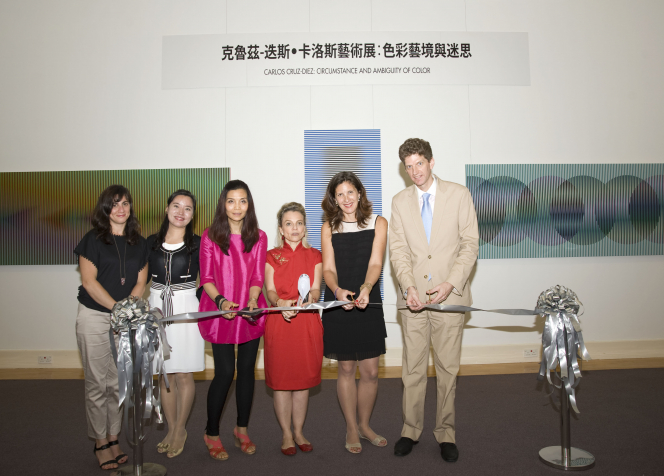 (From left to right) Ms Elena Calagna, Ms Xin Limei, Ms Zhang Lixin, Ms Anne Denis-Blanchardon, Ms Nicole Schindler and Dr Florian Knothe