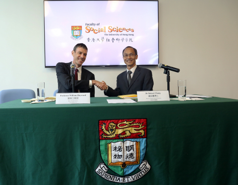 HKU Dean of the Faculty of Social Sciences Professor William Hayward and POP Director Dr Robert Chung