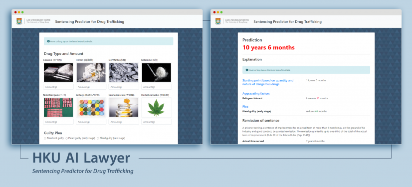 HKU AI Lawyer: Sentencing Predictor for Drug Trafficking desktop version