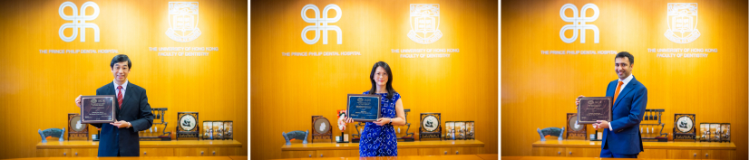 (From left) Professor Edward Lo,  Professor May Wong and Dr Prasanna Neelakantan